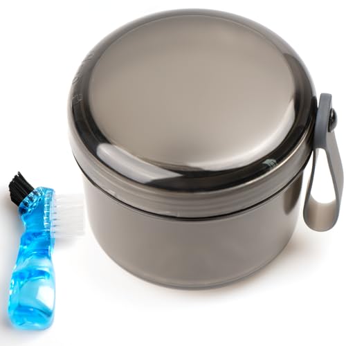 Mckkor Auslaufsicherer Reiseprothesen-Badekoffer für Vollprothesen, Zahnersatzbecher zum Einweichen von Zahnersatz, Zahnersatzbehälter Becher mit Bürste für Zahnersatz, Aligner, Retainer, Mundschutz Mckkor Auslaufsicherer Reiseprothesen-Badekoffer für Vollprothesen, Zahnersatzbecher zum Einweichen von Zahnersatz, Zahnersatzbehälter Becher mit Bürste für Zahnersatz, Aligner, Retainer, Mundschutz von Mckkor