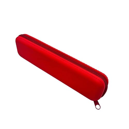 Mcoser 20,2 x 5,2 cm Silikon-Federmäppchen, Federmäppchen, Schreibwaren-Organizer, Etui für Jungen, Mädchen, Schule, Bürobedarf, rot, Federmäppchen Mcoser 20,2 x 5,2 cm Silikon-Federmäppchen, Federmäppchen, Schreibwaren-Organizer, Etui für Jungen, Mädchen, Schule, Bürobedarf, rot, Federmäppchen von Mcoser