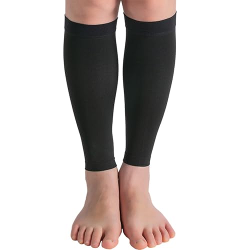 Kompressionsstrümpfe Damen Herren, Wadenbandage 20-30 mmHg Stützstrümpfe,Offene Spitze Krampfadern Thrombosestrümpfe,A,S von Mdrcg