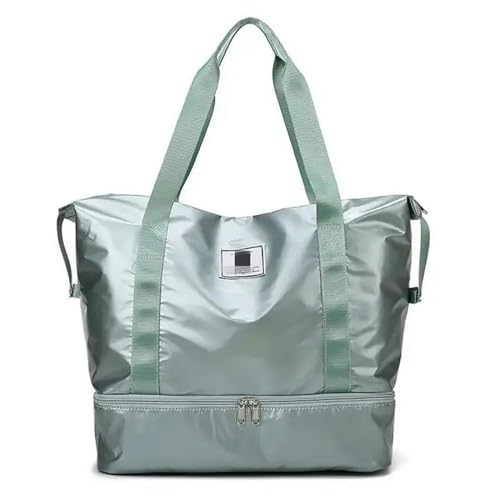 MdybF Cartable Space Cotton Reisetasche Verstellbarer Modehütten -Einkaufstasche Handtasche Auf Gepäck wasserdichte Fitness -Umhängetasche Für Frauen-Stil 2 Grün von MdybF