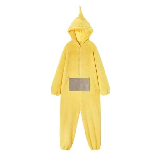 cutecool Halloween Overall Kostüm Onesie Pyjamas Unisex Tier One-Piece Kostüm Homewear Nachtwäsche Party-gelb-l-Teletubbies von cutecool