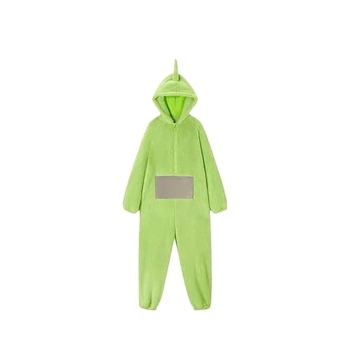 cutecool Pyjama Damen Warm Teletubbies Erwachsene Onesie Pyjamas Unisex Tier One-Piece Kostüm Cosplay Homewear Nachtwäsche Party-Grün-L… von cutecool