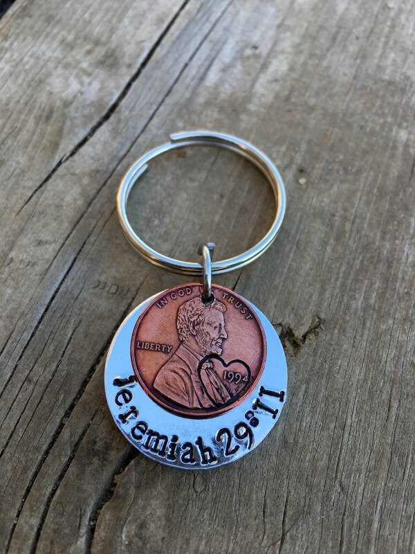 Jeremiah 29 11 Schlüsselanhänger, Für Ich Weiß, Die Pläne, Für Sie High-School-Abschluss Geschenk, College Gebunden Penny Schlüsselanhänger von MeAndMySweetPea