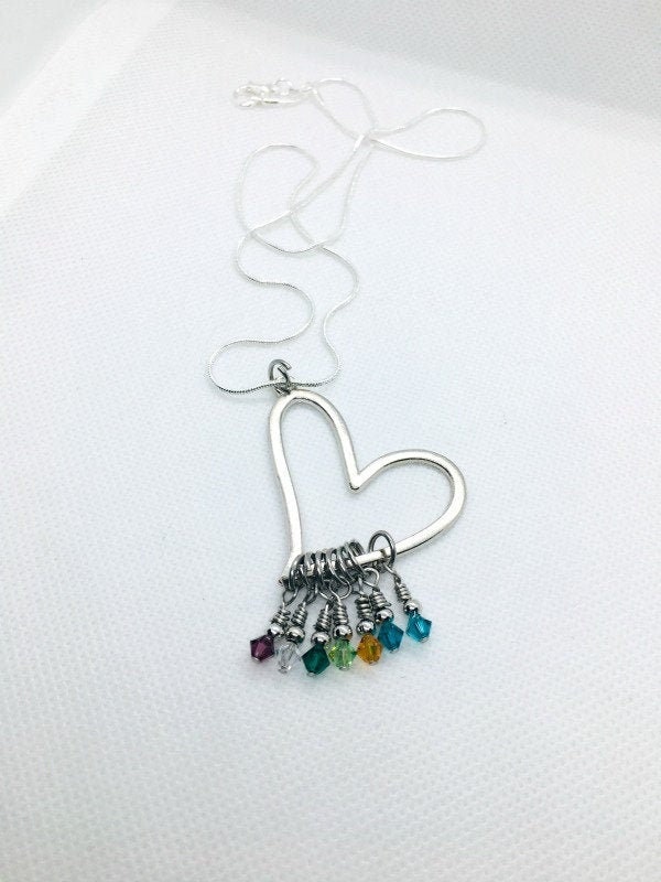 Personalisierte Schmuck Für Mutter, Geburtsstein Halskette, Schwiegermutter, Benutzerdefinierte Geschenk Sie, Weihnachtsgeschenke Mama, Schritt Mama von MeAndMySweetPea