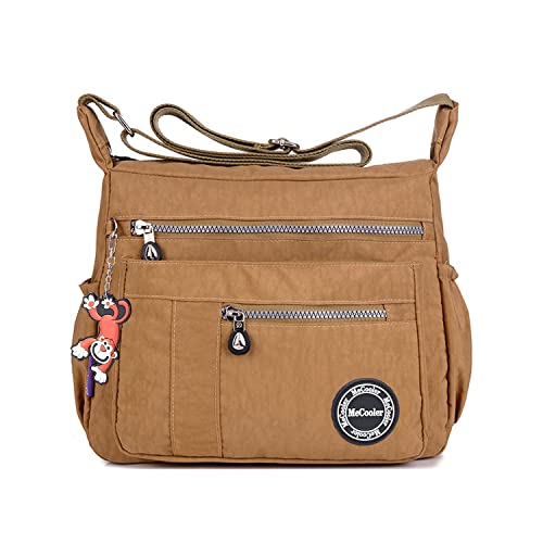 MeCooler Umhängetasche Leichter Messenger Bag Kuriertasche Damen Lässige Sporttasche Wasserdicht Taschen Schultertasche Mode Reisetasche von MeCooler