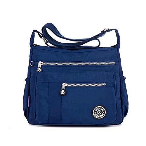 MeCooler Umhängetasche Leichter Messenger Bag Kuriertasche Damen Lässige Sporttasche Wasserdicht Taschen Schultertasche Mode Reisetasche von MeCooler