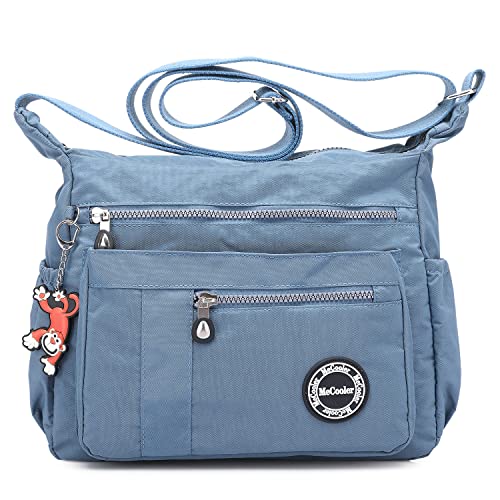 MeCooler Umhängetasche Leichter Messenger Bag Kuriertasche Damen Lässige Sporttasche Wasserdicht Taschen Schultertasche Mode Reisetasche von MeCooler