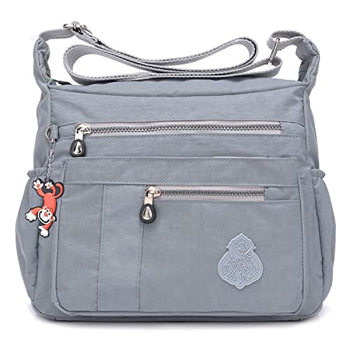 MeCooler Umhängetasche Leichter Messenger Bag Kuriertasche Damen Lässige Sporttasche Wasserdicht Taschen Schultertasche Mode Reisetasche von MeCooler