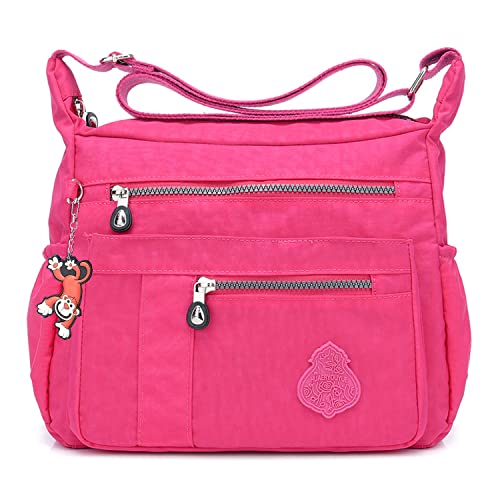 MeCooler Umhängetasche Leichter Messenger Bag Kuriertasche Damen Lässige Sporttasche Wasserdicht Taschen Schultertasche Mode Reisetasche von MeCooler