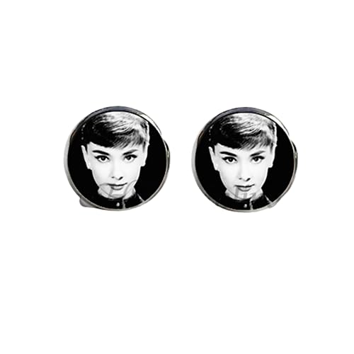 Hepburn in Paris Ohrringe Audrey Hepburn Schmuck Ohrring Berühmte Zitat Ohrstecker Für Frau, 25 mm, Leder von MeLbiz