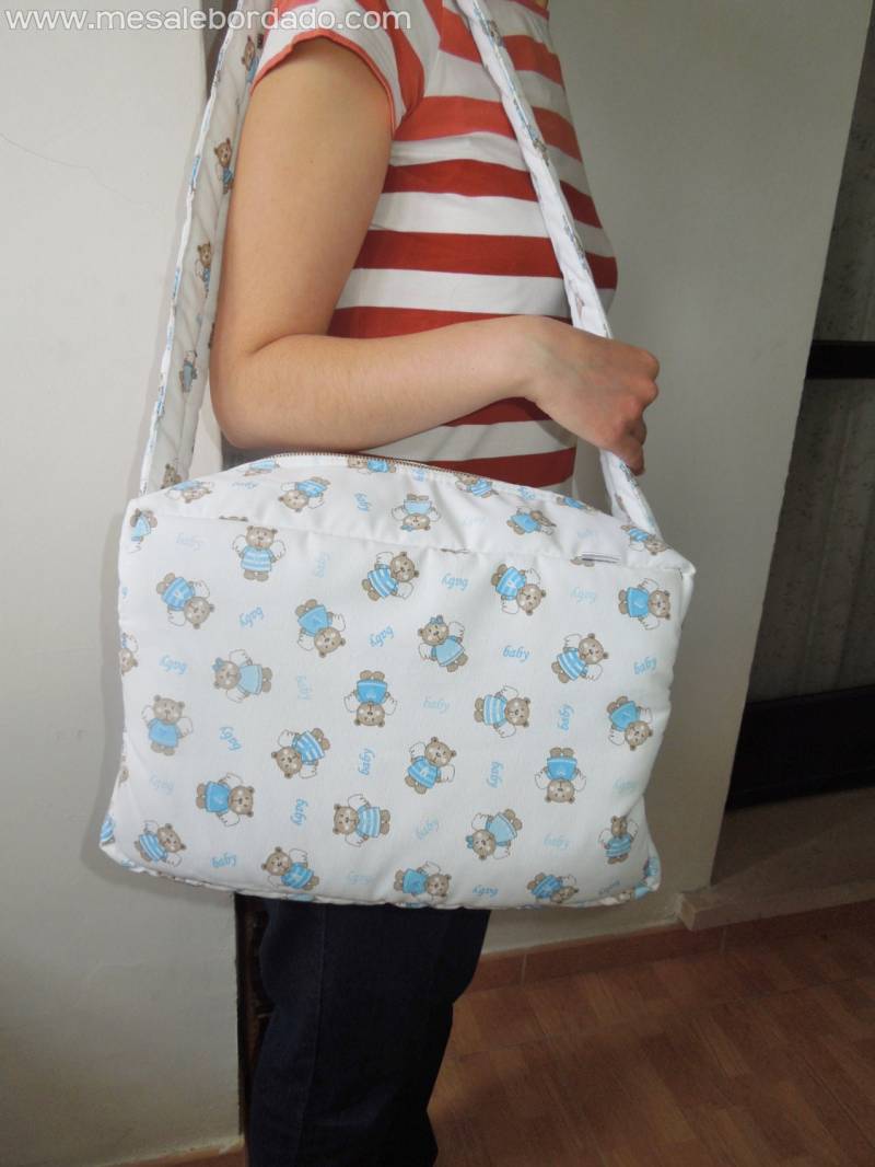 Bolsa Für Bebe, De Carrito, Cochecito, Acolchada, Viaje Bebe, Pañales von MeSaleBordado