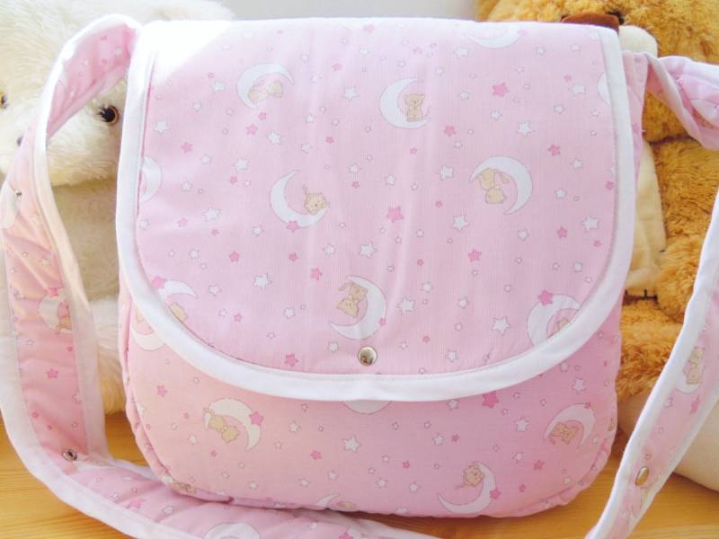 Bolsa Para Bebe, De Carrito, Mama, Bebe Rosa, Niña, Acolchada Viaje von MeSaleBordado