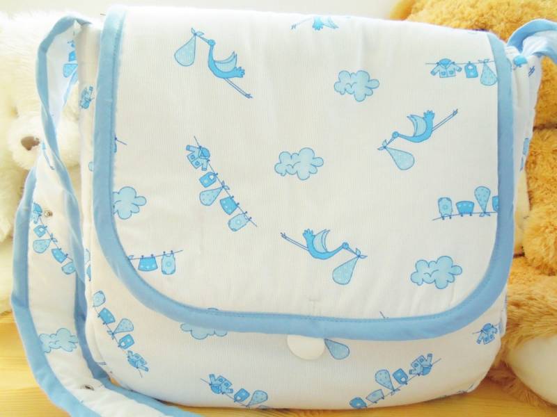Bolsa Para Carrito, Bolsa De Bebe, Bolsa Mama, Bolsa Viaje Niño, Bolsa Bebe Azul von MeSaleBordado