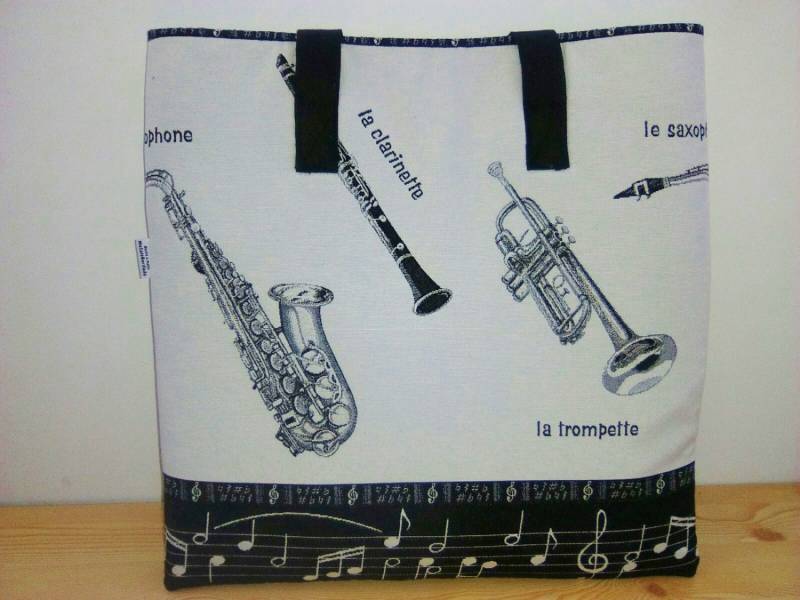 Bolso De Musica, Musical, Trompeta, Saxofon, Für Musicos, Mochila Bolsa Monedero Tela Musica von MeSaleBordado