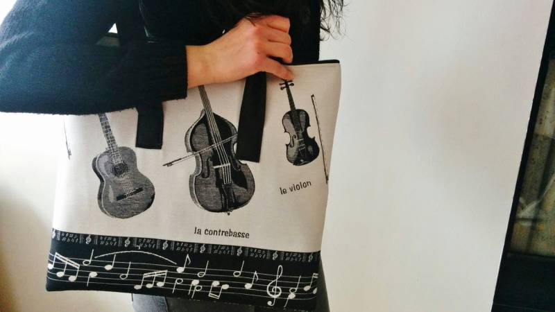 Bolso De Musica, Musical, Violine, Viola, Für Musicos, Mochila Bolsa Monedero Musica, Tele Musica von MeSaleBordado