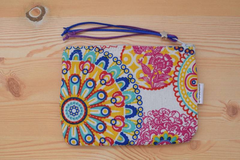 Monedero De Tela, Monedero Cremallera, Farben, Neceser Mandala, Lona, Tela Bolsa Maquillaje von MeSaleBordado