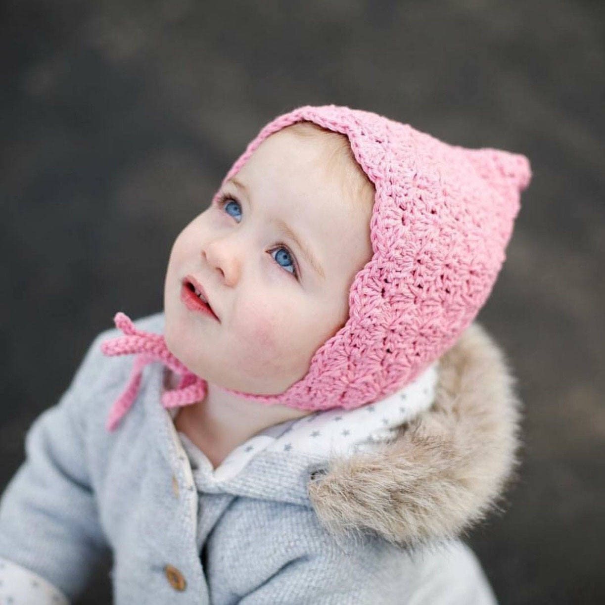 Gehäkelte Pixie Mütze, Baby Mütze Mädchen, Mädchen Häkelmütze, Geschenkideen Für Kleinkind Wintermütze, Rosa von Meadoria