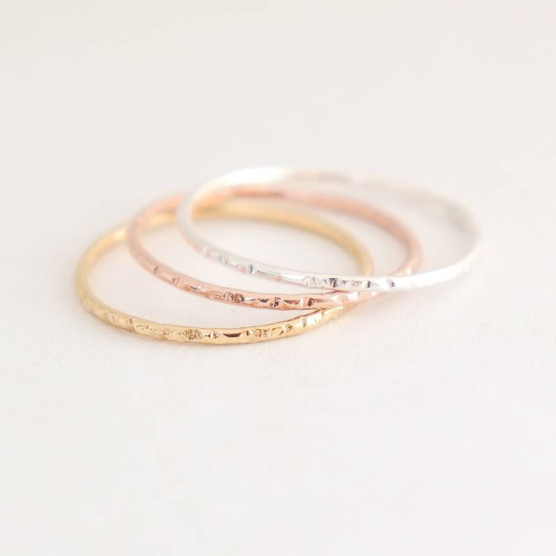 Stapelring. Gold Oder Silber Band Zum Stapeln. Eine. 925 Sterling Silber Ring. Ring 14K Vergoldeter Stapelring. Gold Oder Silber Band Zum Stapeln. Eine. 925 Sterling Silber Ring. Ring 14K Vergoldeter von MeadowbelleMarket