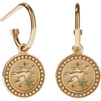 Meadowlark Ohrringe - Amulet Earrings Peace Green Sapphire - Gr. unisize - in Gold - für Damen von Meadowlark