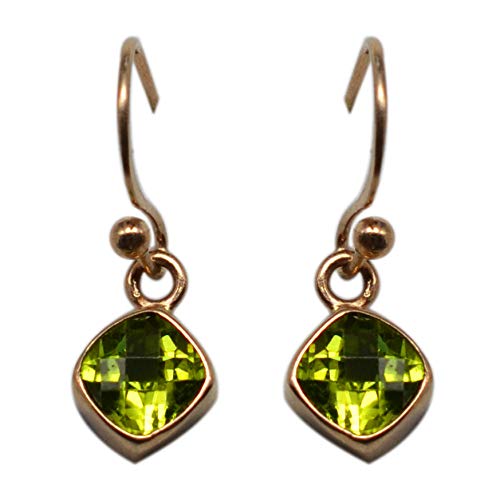 925 Sterling Silber Peridot Edelstein 1,89 g Roségold Silber Ohrring Schmuck Wiesen CCI von Meadows