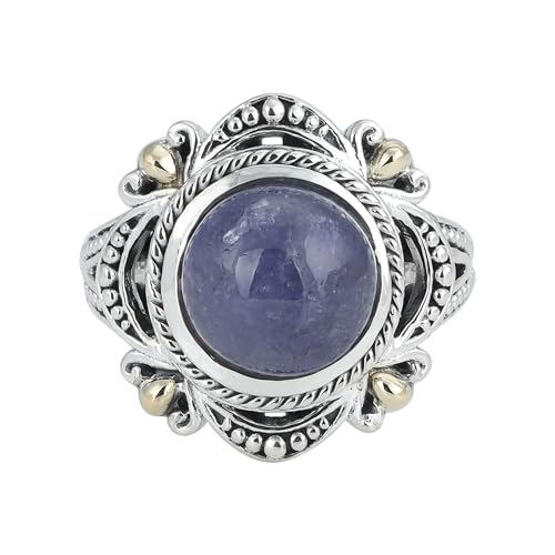 Blue Tanzanite Ring, 925 Sterling Silver Ring, Unique Ring For Her, Ring Size 7 USA von Meadows