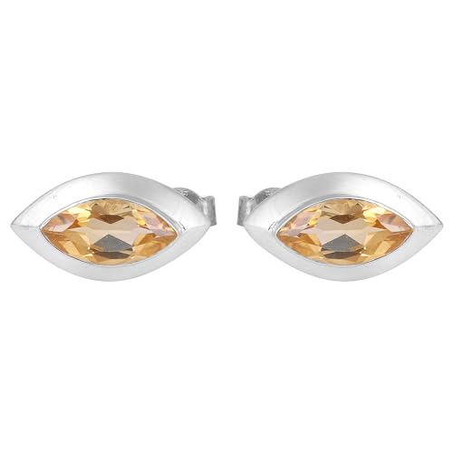 Citrine Stud Earring, Gemstone Earring, 925 Sterling Silver Earring, Bohemian Earring von Meadows