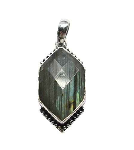 Meadows Labradorite Edelstein Anhänger 5.45gms Fein Schmuck 925 Sterlingsilber von Meadows