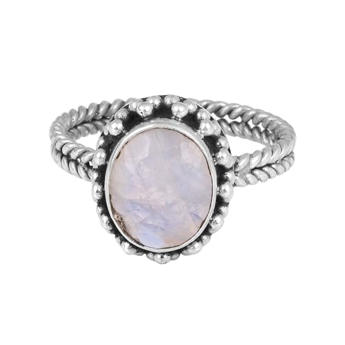 Moonstone Ring, Best For Gift, Designer 925 Sterling Silver Ring Size 9.75 USA von Meadows