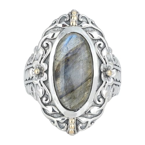 Natural Labradorite Ring, 925 Sterling Silver Ring, Unique Ring For Her, Ring Size 7 USA von Meadows