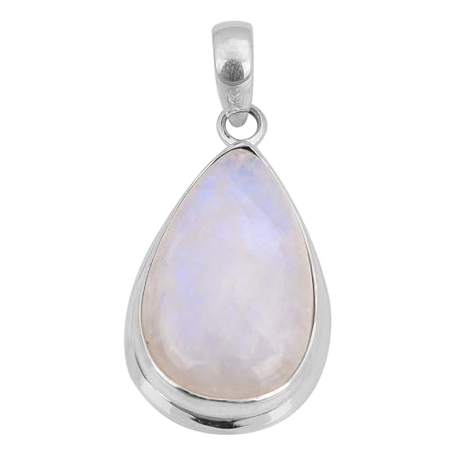 Natural Moonstone Pendant, 925 Sterling Silver Handmade Pendant, Gemstone Gift For Her von Meadows