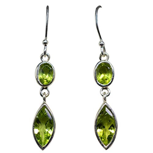 Ohrringe Sterling-Silber 925 Peridot 5,71 g von Meadows