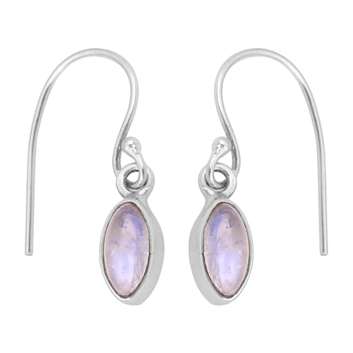 Rainbow Moonstone Earring, Handmade 925 Sterling Silver Gemstone Earring, Statement Earring von Meadows
