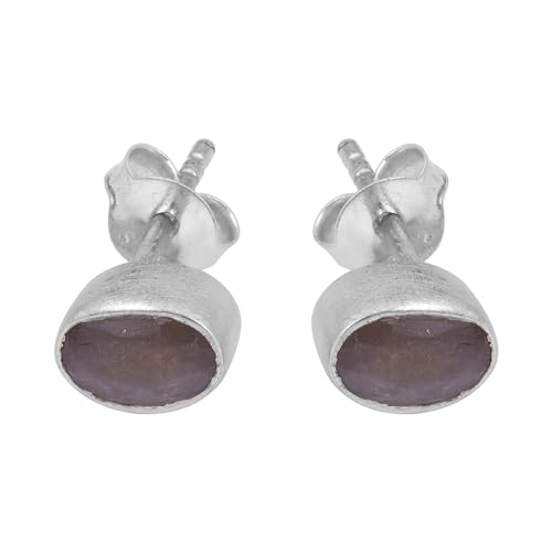 Silver Fire Labradorite Earring, Minimalist Earring, 925 Sterling Silver Earring, Bohemian Earring von Meadows