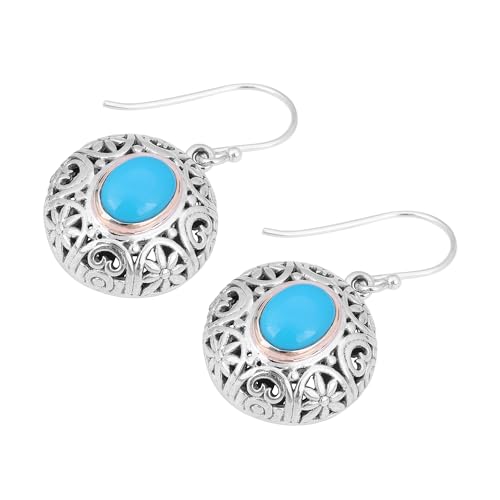 Sleeping Beauty Turquoise Earring, Designer 925 Sterling Silver Women Earring, Gemstone Gifts von Meadows