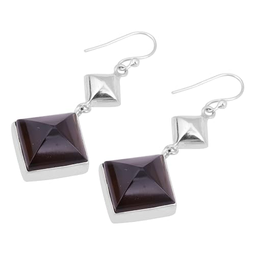 Smoky Quartz Earring, Gemstone Gifts, 925 Sterling Silver Earring, Statement Earring von Meadows