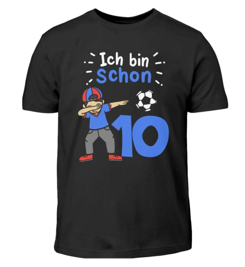 10. Geburtstag Fußball Junge Fußballer 10 Jahre Alt Kindergeburtstag Mottoparty Ich Bin Schon - Kinder T-Shirt von MeallasShop