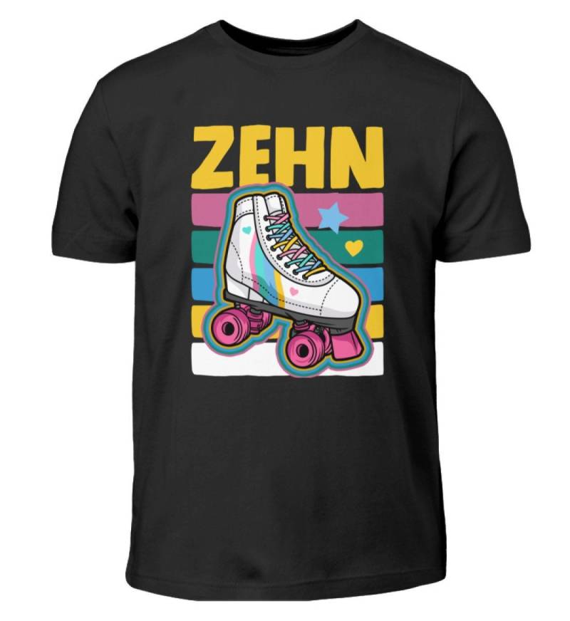 10. Geburtstag Zehn Rollschuh Rollschuhfahrer Rollerskating Jamskating Kindergeburtstag - Kinder T-Shirt von MeallasShop