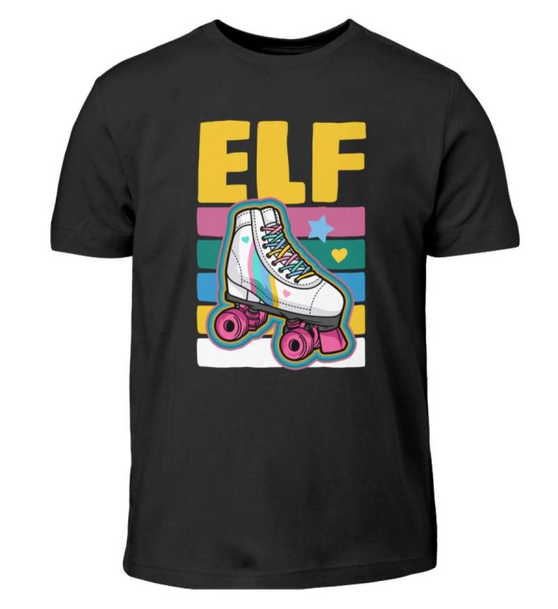 11. Geburtstag Elf Rollschuh Rollschuhfahrer Rollerskating Jamskating Rollkunstlauf Mottoparty Kindergeburtstag - Kinder T-Shirt von MeallasShop