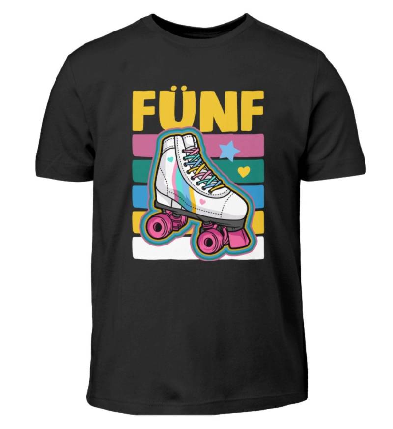 5. Geburtstag Fünf Rollschuh Jamskating Rollerskating Rollschuhfahrer Kindergeburtstag Mottoparty - Kinder T-Shirt von MeallasShop