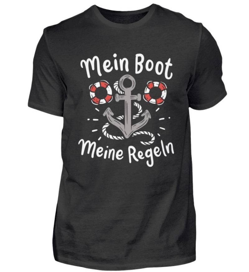 Boot Kapitän Bootfahrer Segler Bootbesitzer Mein Meine Regeln - Herren Shirt von MeallasShop