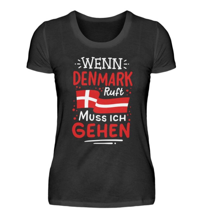 Dänemark T-Shirt Dänen Urlaub Wenn Denmark Ruft Muss Ich Gehen - Damenshirt von MeallasShop