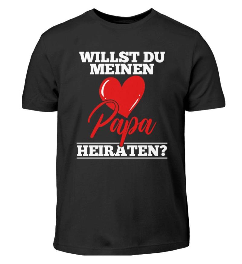Heiraten Heiratsantrag Herz Willst Du Meinen Papa Heiraten - Kinder T-Shirt von MeallasShop