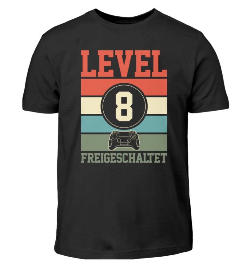 Level 8 Freigeschaltet 8. Geburtstag Jahre Alt Gamer Gaming Mottoparty Kindergeburtstag - Kinder T-Shirt von MeallasShop