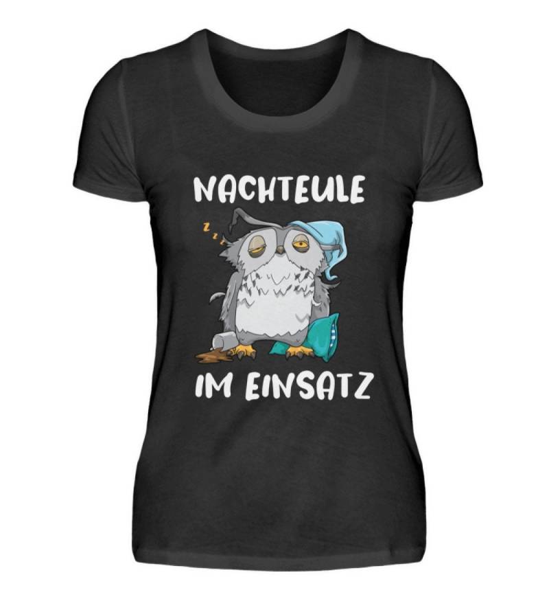 Lustige Nachteule Shirt Schichtarbeiter Nachtschwärmer Nachtschwester Nachtarbeiter Nachteule Im Einsatz - Damenshirt von MeallasShop