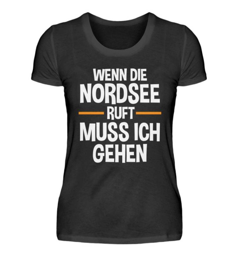 Nordsee Urlaub Meer Friesland Sprüche Wenn Die Ruft Muss Ich Gehen - Damenshirt von MeallasShop
