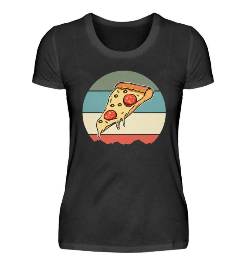 Pizza T-Shirt Pizzeria Italienisch Pizzabäckerin Italiener Pizza-Liebhaber Essen - Damenshirt von MeallasShop