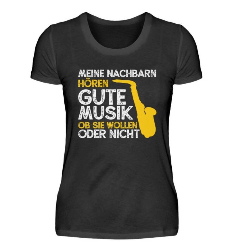 Saxophon Saxophonistin Musikerin Musik Musikinstrument Orchester Spruch - Damenshirt von MeallasShop