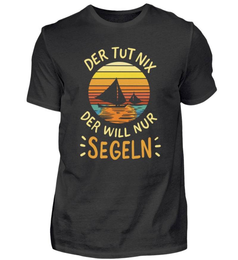 Segeln T-Shirt Segler Kapitän Der Tut Nix Der Will Nur Segeln - Herren Shirt von MeallasShop