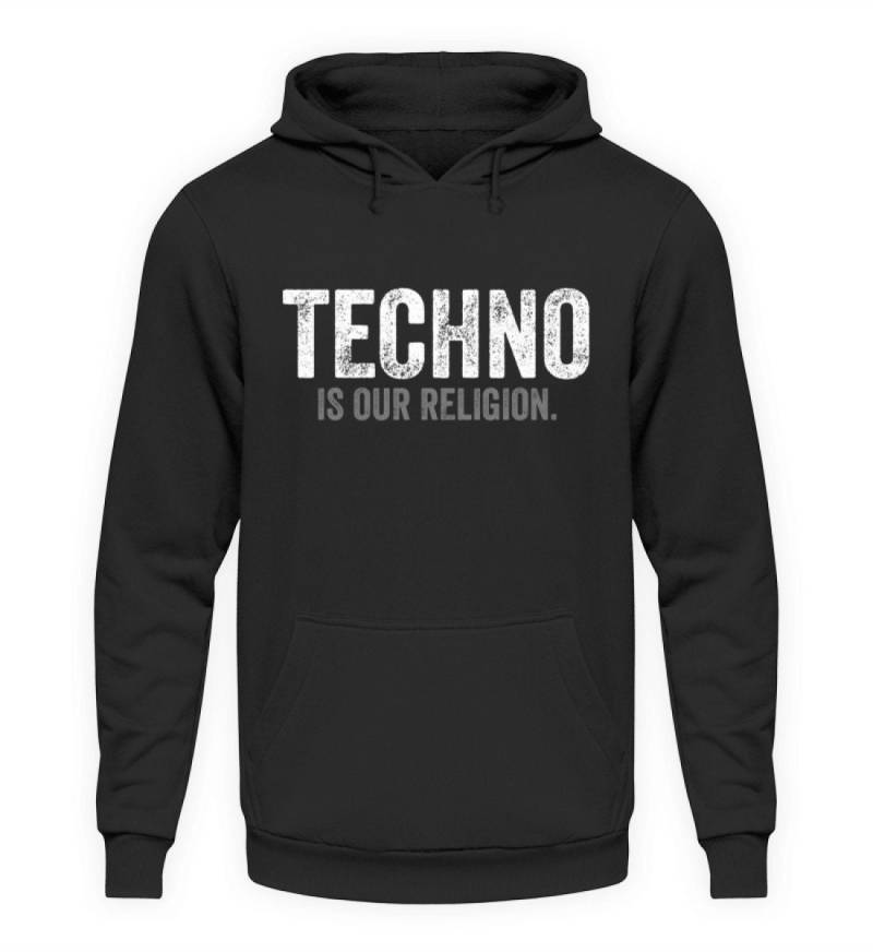 Techno Hoodie Raver T-Shirt Rave Elektronik Edm House Musik Dj - Unisex Kapuzenpullover von MeallasShop