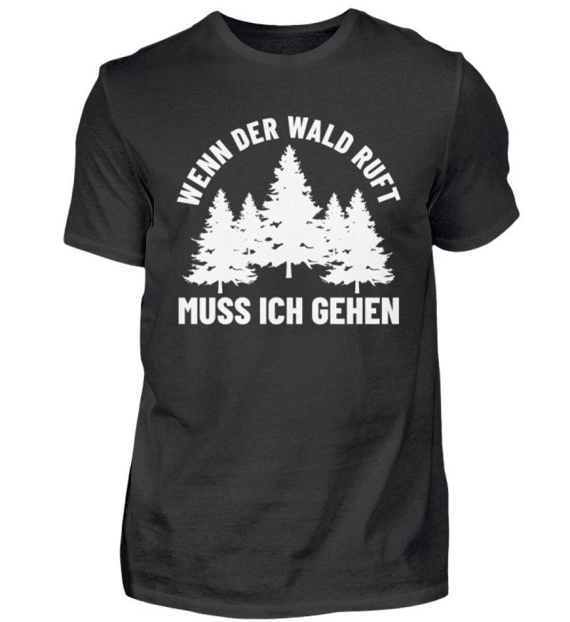 Wald T-Shirt Waldarbeiter Forstwirt Wanderer Waldbaden Wenn Der Ruft Muss Ich Gehen - Herren Shirt von MeallasShop